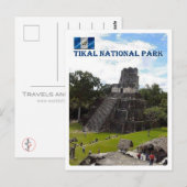 Guatemala - Tikal - Nationaal Park - Briefkaart (Voorkant / Achterkant)