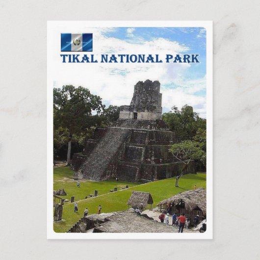Guatemala - Tikal - Nationaal Park - Briefkaart (Voorkant)
