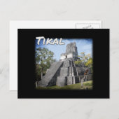 Guatemala Tikal Ruins Temple Briefkaart (Voorkant / Achterkant)
