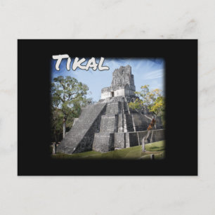 Guatemala Tikal Ruins Temple Briefkaart