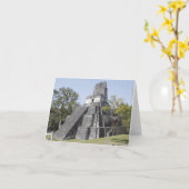Guatemala Tikal Ruins Temple Kaart (Gele Bloem)