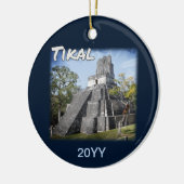 Guatemala Tikal Ruins Temple Keramisch Ornament (Links)