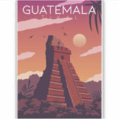 Guatemala Tikal Sticker (Voorkant)