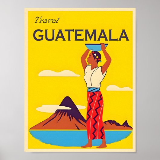 Guatemala Travel Poster (Voorkant)