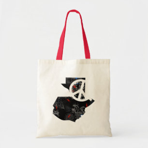 Guatemala Trendy Vredesbord met Guatemalteekse kaa Tote Bag