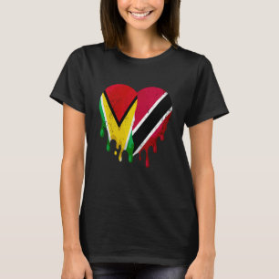 Guatemala Trinidad en Tobago Vlag Heart Citizen Pa T-shirt