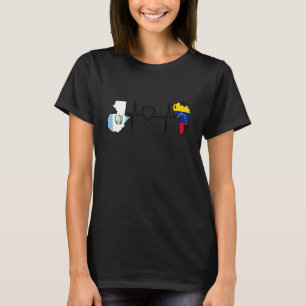 Guatemala Venezuela Vlag Guatemalteeks Venezolaans T-shirt