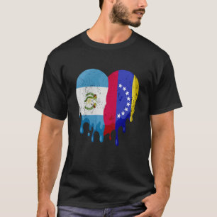 Guatemala Venezuela vlag Heart Citizen Grown Grown T-shirt