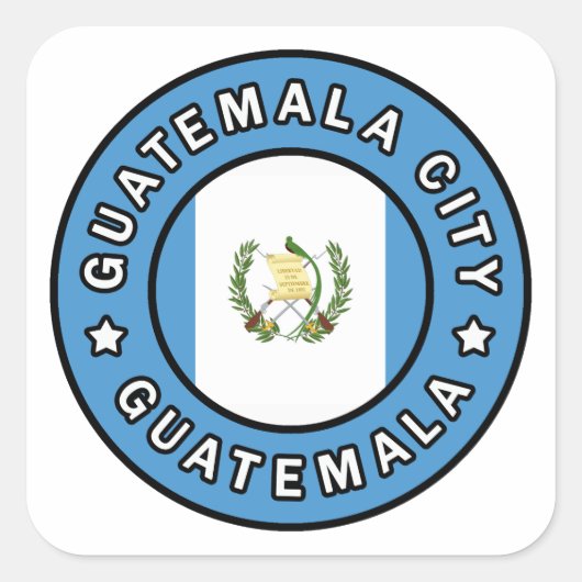 Guatemala Vierkante Sticker (Voorkant)