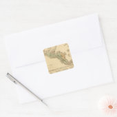 Guatemala Vierkante Sticker (Envelop)