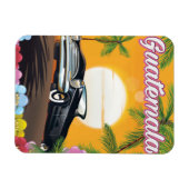 Guatemala vintage auto reisposter magneet (Horizontaal)
