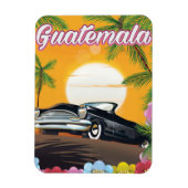 Guatemala vintage auto reisposter magneet (Verticaal)
