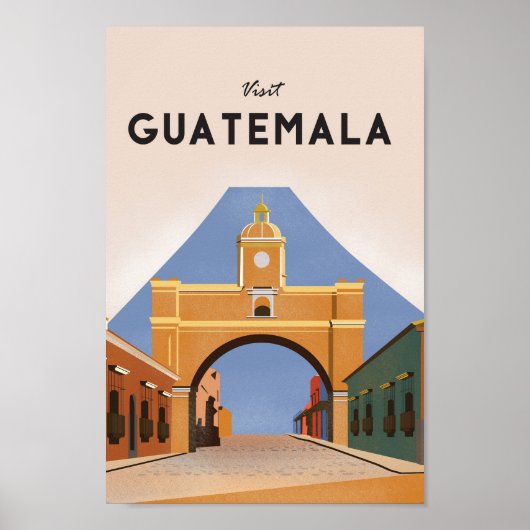 Guatemala vintage-poster poster (Voorkant)