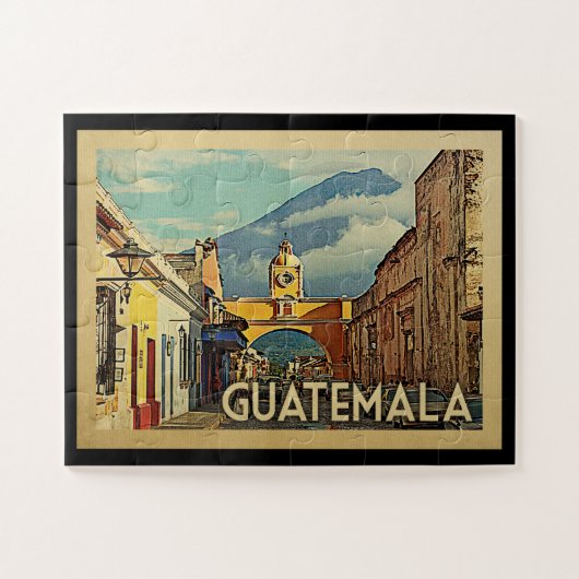Guatemala Vintage Travel Legpuzzel (Horizontaal)