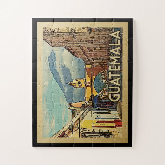 Guatemala Vintage Travel Legpuzzel (Verticaal)
