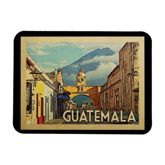 Guatemala Vintage Travel Magneet (Horizontaal)