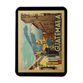 Guatemala Vintage Travel Magneet (Verticaal)