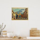 Guatemala Vintage Travel Poster (Keuken)