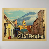 Guatemala Vintage Travel Poster (Voorkant)