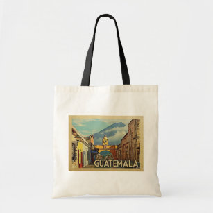 Guatemala Vintage Travel Tote Bag