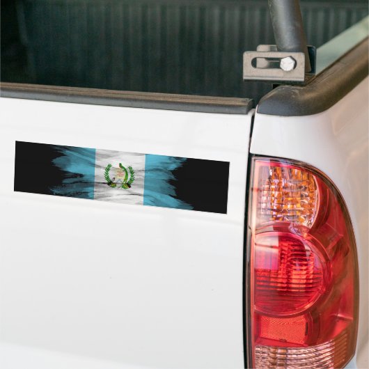 Guatemala vlag borstelslag, nationale vlag bumpersticker (Op Truck)