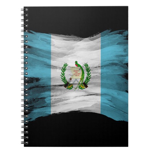 Guatemala vlag borstelslag, nationale vlag notitieboek (Voorkant)