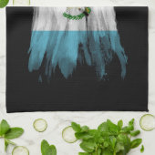 Guatemala vlag borstelslag, nationale vlag theedoek (Gevouwen)