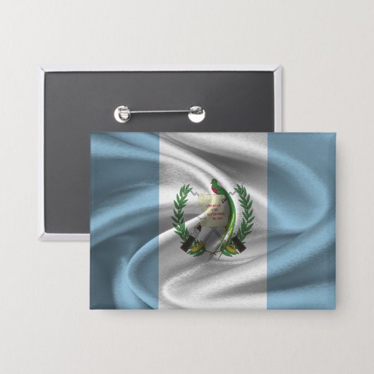 Guatemala Vlag Button (Voorkant / Achterkant)