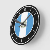 Guatemala vlag elegant ronde klok (Hoek)