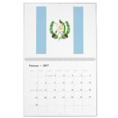 Guatemala-vlag Emblem Kalender (Feb 2027)