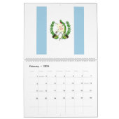 Guatemala-vlag Emblem Kalender (Feb 2026)