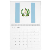 Guatemala-vlag Emblem Kalender (Mar 2027)
