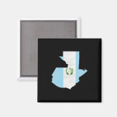 Guatemala vlag en kaart magneet (Voorkant / Achterkant)