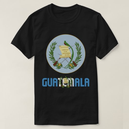 Guatemala - vlag en wapenschild patriottisch t-shirt (Design voorkant)