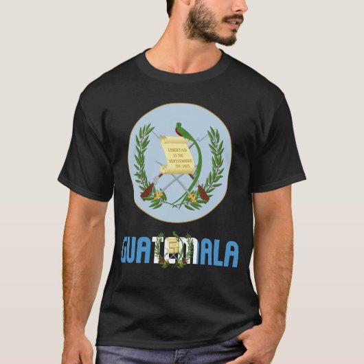 Guatemala - vlag en wapenschild patriottisch t-shirt (Voorkant)