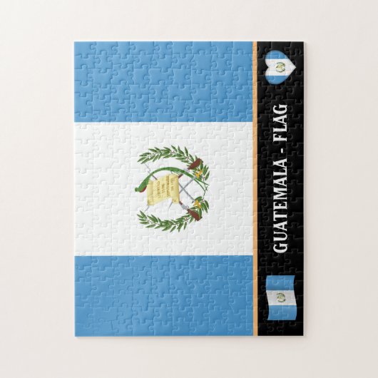 Guatemala Vlag & Guatemala-land / Guatemala Legpuzzel (Verticaal)