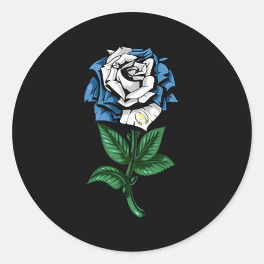 Guatemala Vlag Guatemalaans Ronde Sticker (Voorkant)