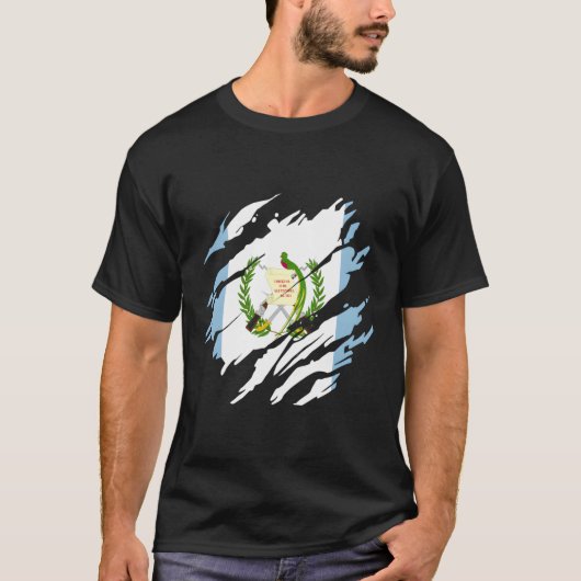 Guatemala Vlag Guatemalaans T-shirt (Voorkant)