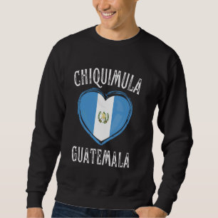 Guatemala Vlag Hart Chiquimula Stad Trui