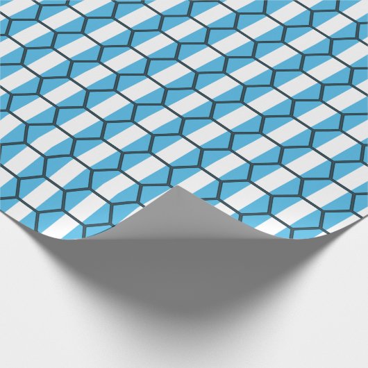 Guatemala-vlag Honeycomb Wrapping Paper Cadeaupapier (Hoek)