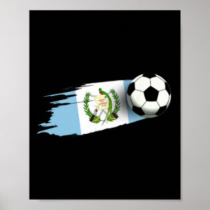 Guatemala Vlag Jersey Guatemalteekse Voetbalploeg Poster