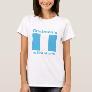 Guatemala Vlag + Kaart + Tekst T-shirt