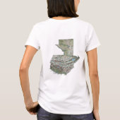 Guatemala Vlag + Kaart + Tekst T-shirt (Achterkant)