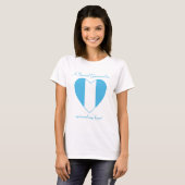 Guatemala Vlag Liefje T-shirt (Voorkant volledig)