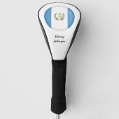 Guatemala Vlag & Monogrammed Golfclubs Hoesjes Golfheadcover (Voorkant)