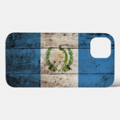Guatemala Vlag op de Oude Hout Grain Case-Mate iPhone Case (Achterkant (horizontaal))