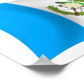 Guatemala Vlag Poster Print (Hoek)