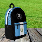 Guatemala Vlag rugzak, Guatemala, patriot zwart Bedrukte Rugzak