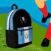 Guatemala Vlag rugzak, Guatemala, patriot zwart Bedrukte Rugzak