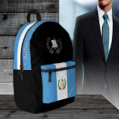 Guatemala Vlag rugzak, Guatemala, patriot zwart Bedrukte Rugzak